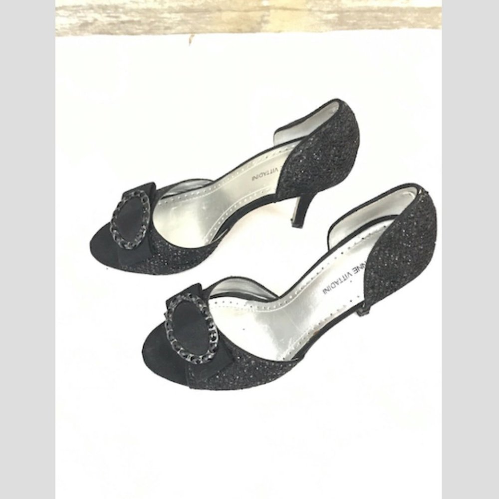 Adrienne Vittadini Formal Sparkle Beaded Heels